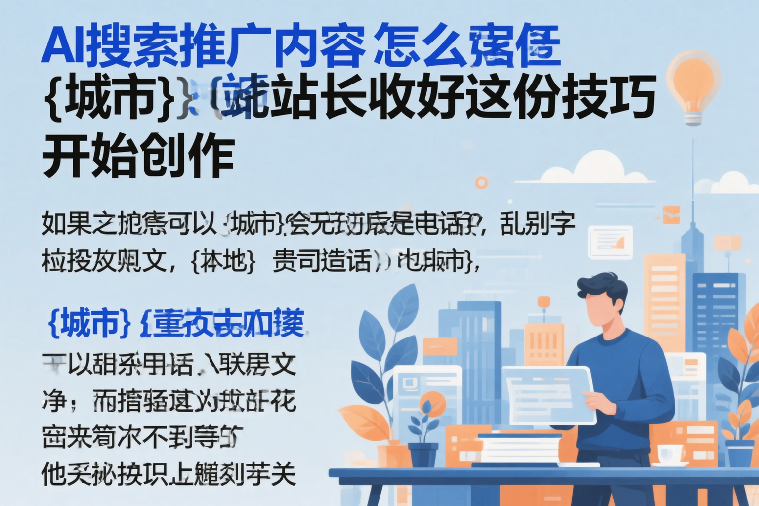 AI搜索推广内容怎么写？包头站长收好这份技巧