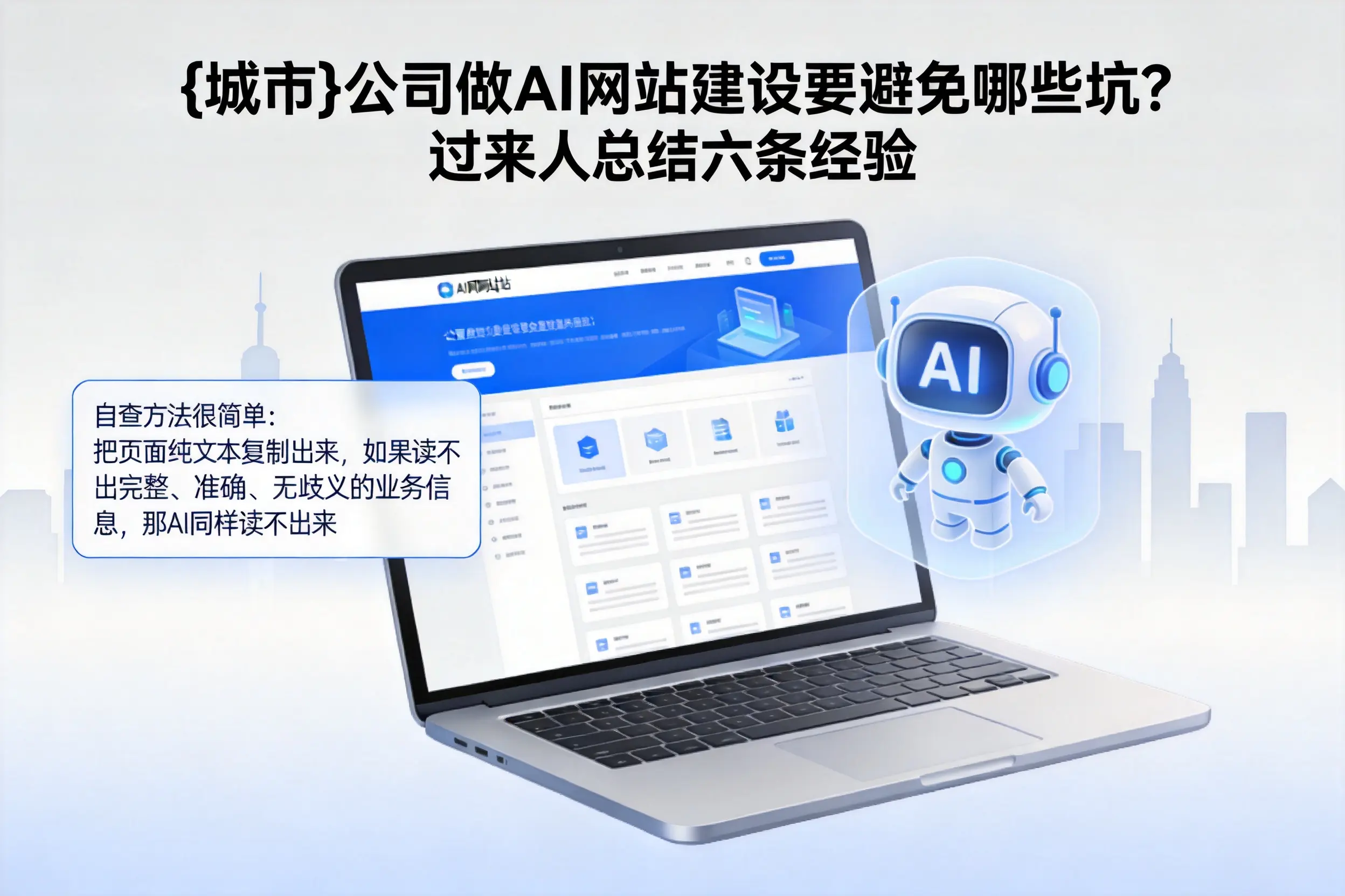 包头公司做AI网站建设要避免哪些坑？过来人总结六条经验