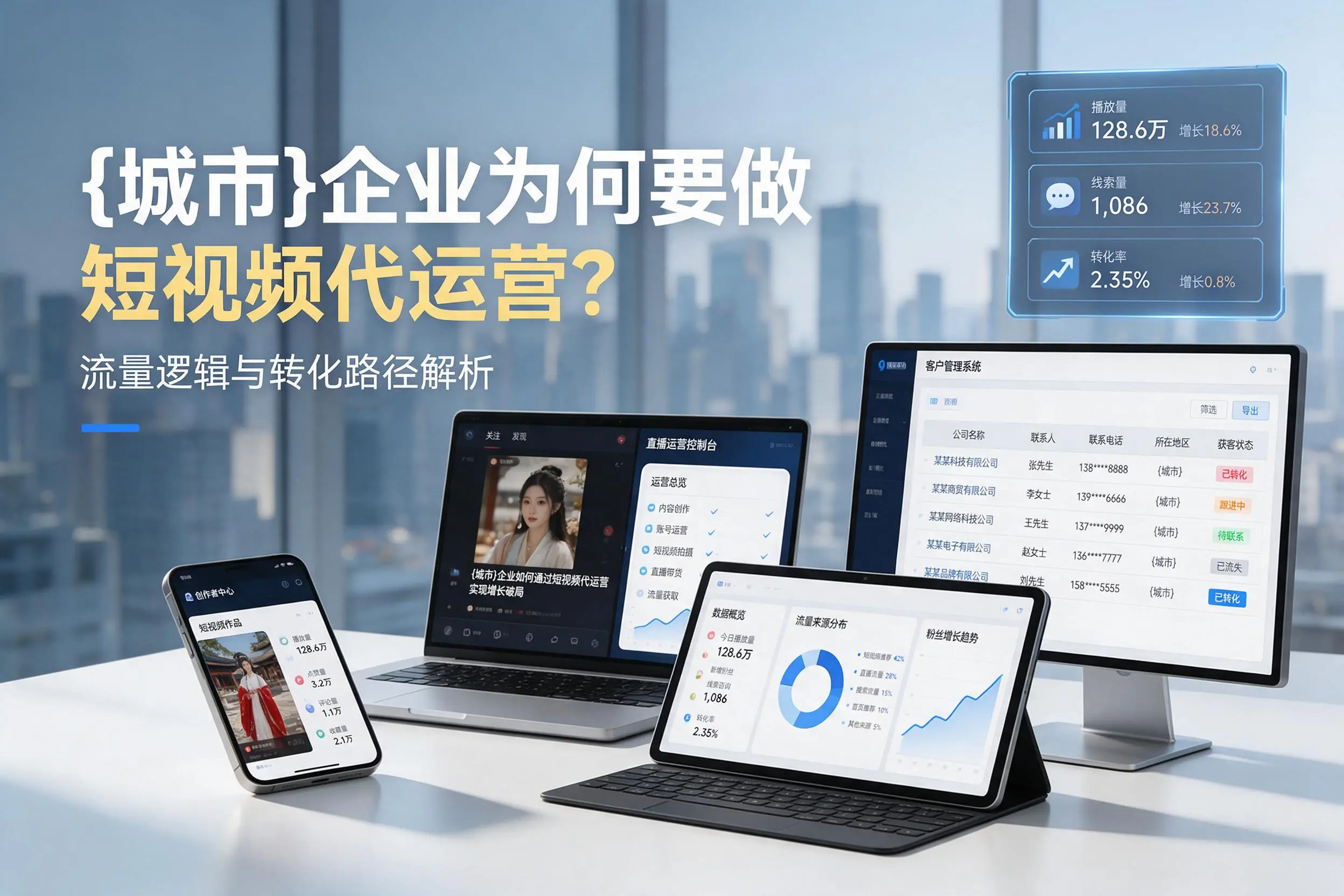 包头企业为何要做短视频代运营？流量逻辑与转化路径解析
