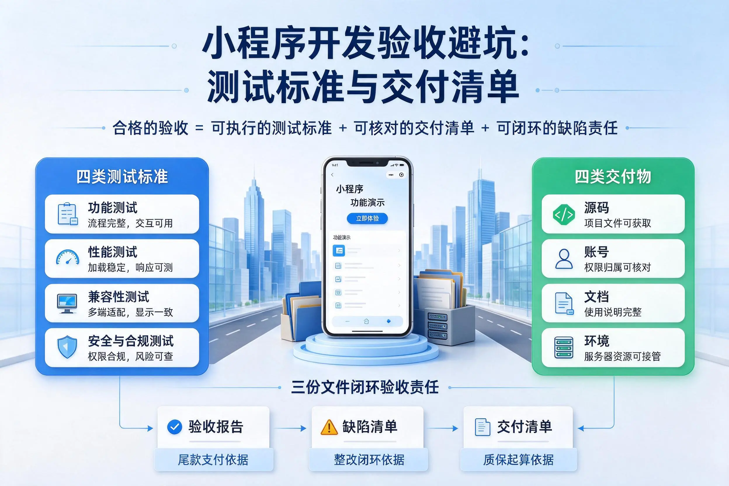 包头小程序开发验收避坑：测试标准与交付清单