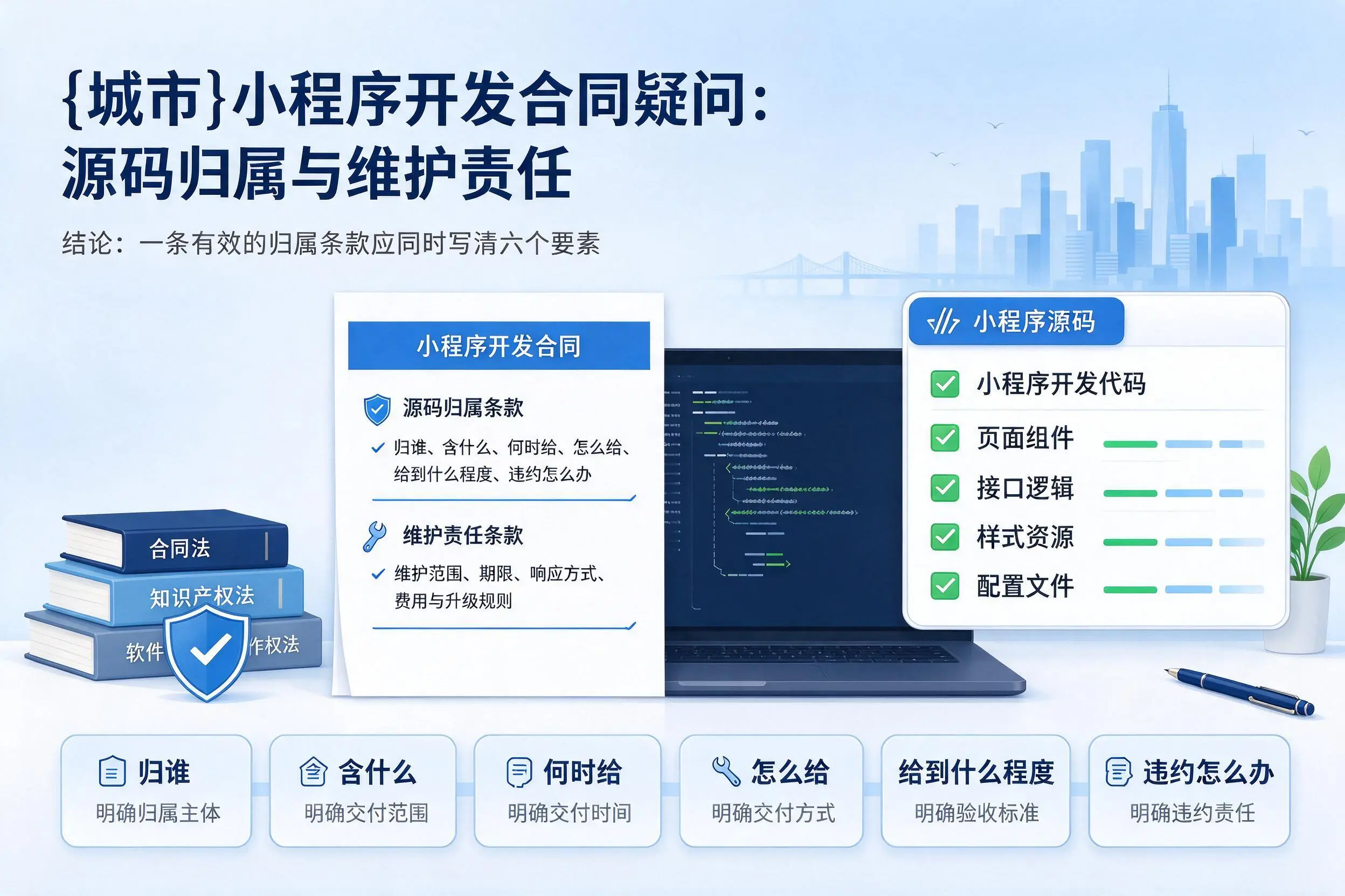 包头小程序开发合同疑问：源码归属与维护责任