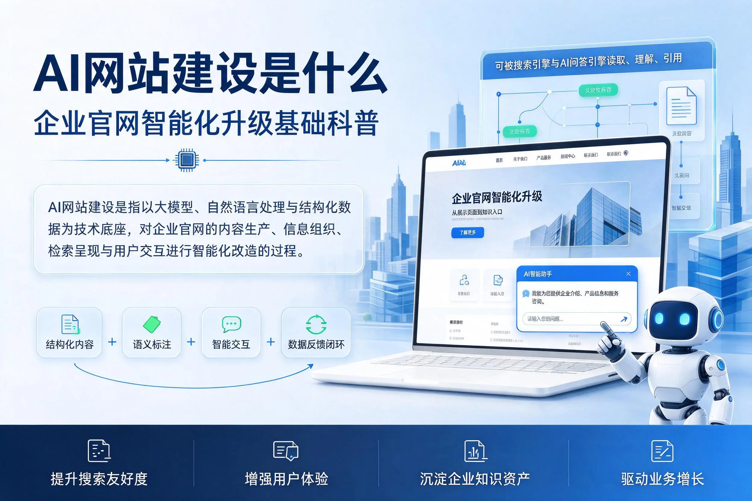AI网站建设是什么:包头企业官网智能化升级基础科普