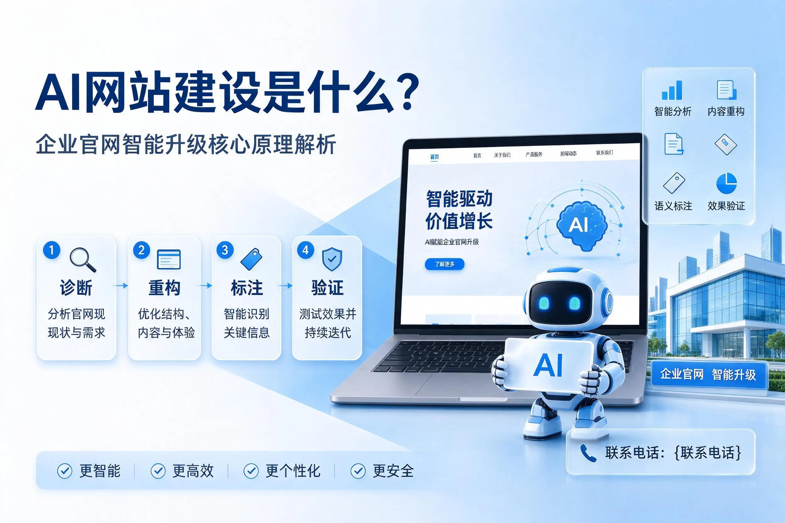 AI网站建设是什么?包头企业官网智能升级核心原理解析