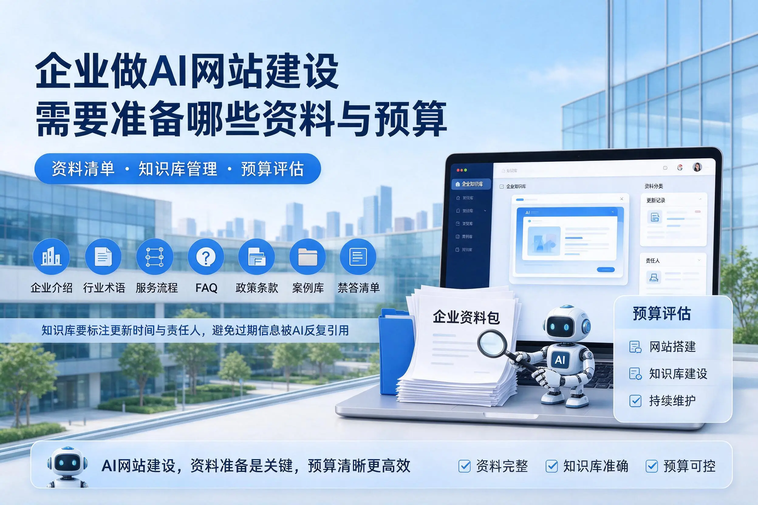 包头企业做AI网站建设需要准备哪些资料与预算