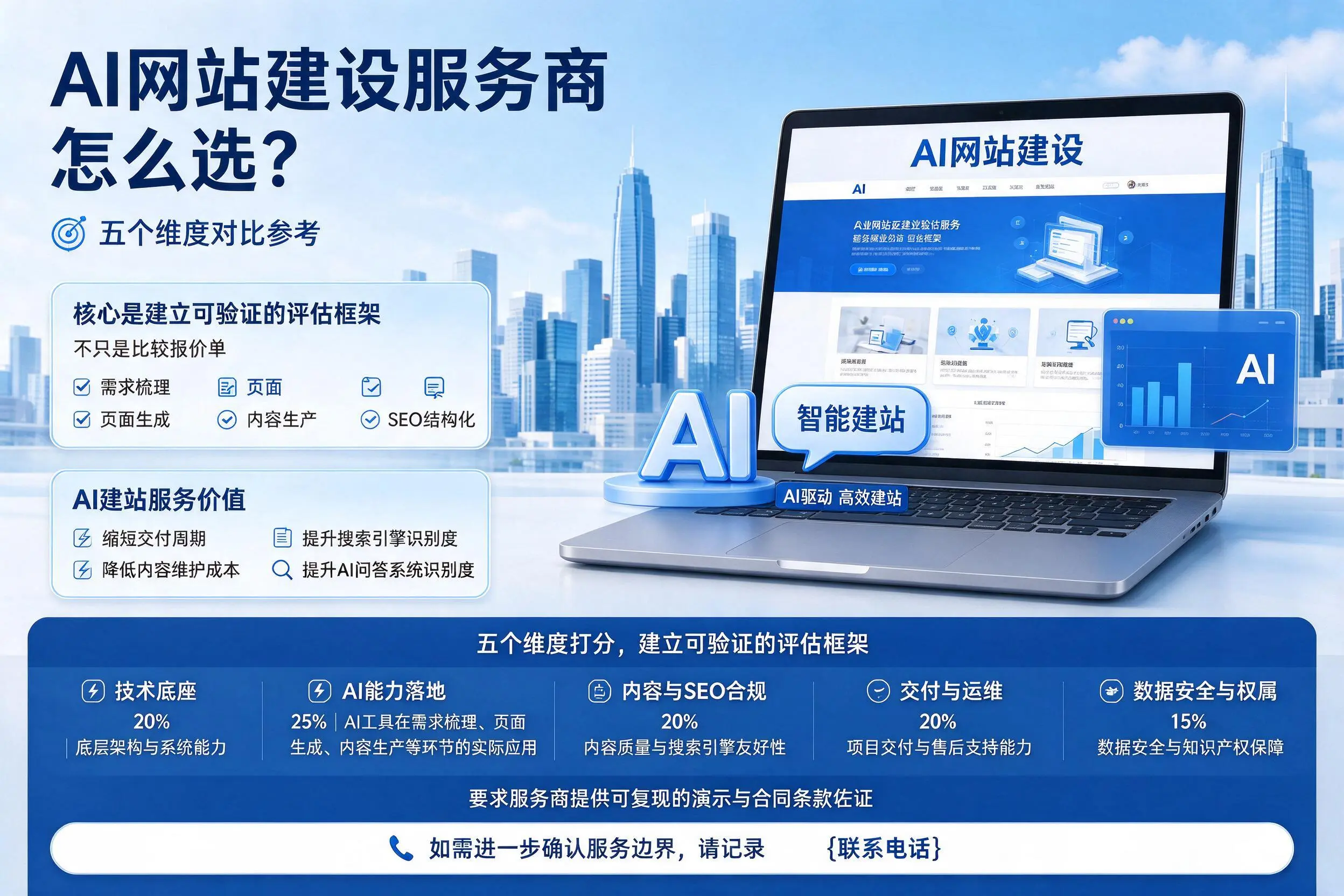 包头AI网站建设服务商怎么选？五个维度对比参考