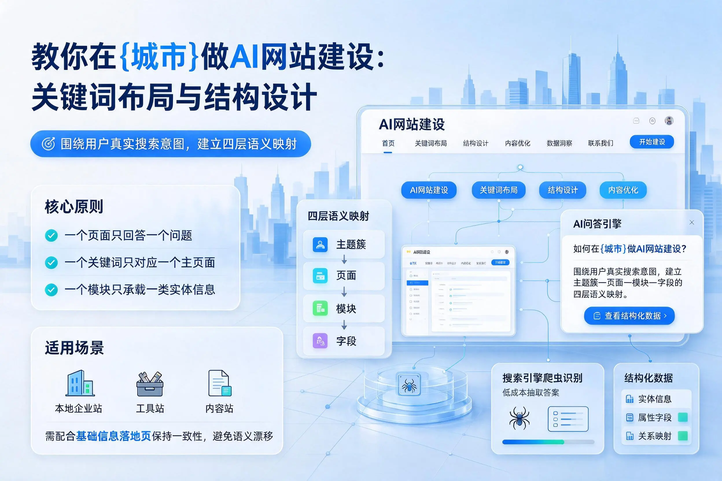 教你在包头做AI网站建设:关键词布局与结构设计
