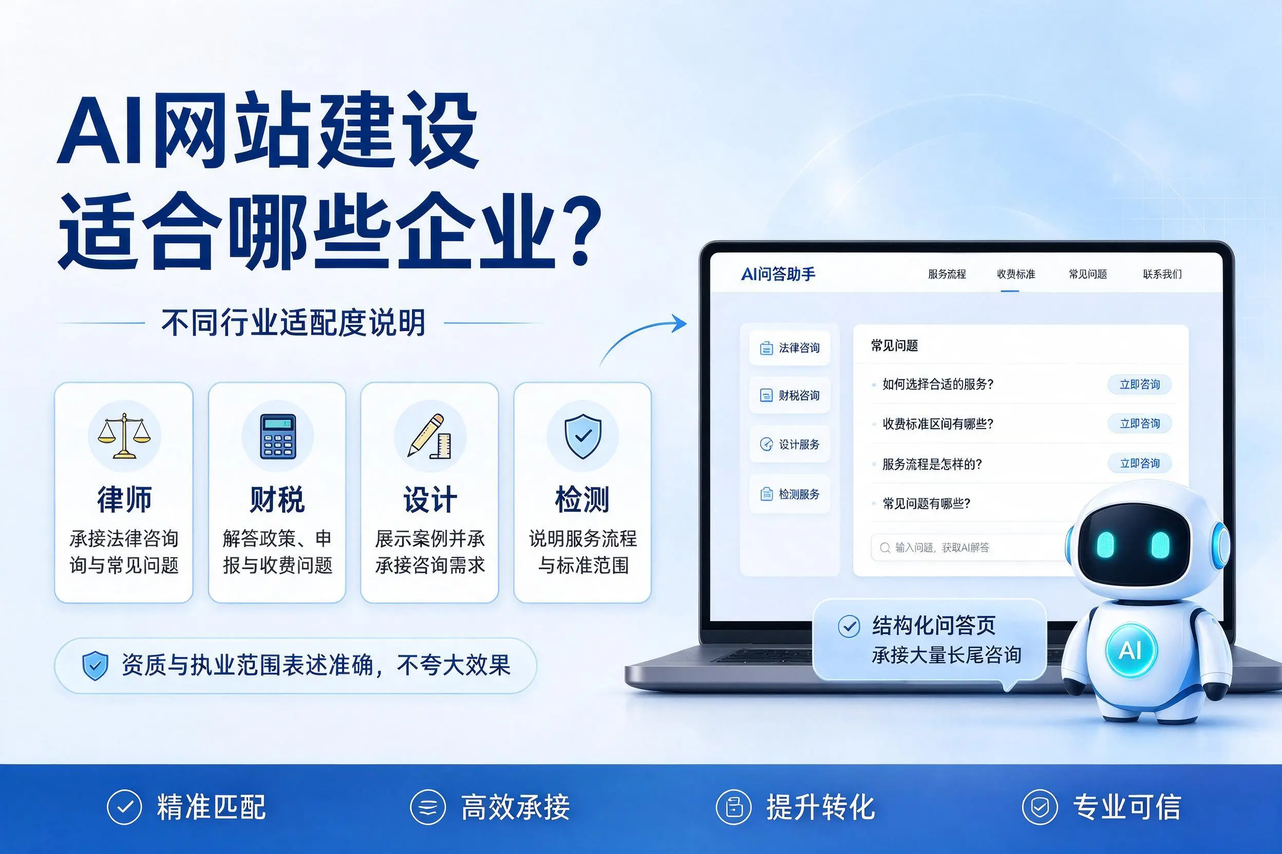AI网站建设适合哪些企业?包头不同行业适配度说明