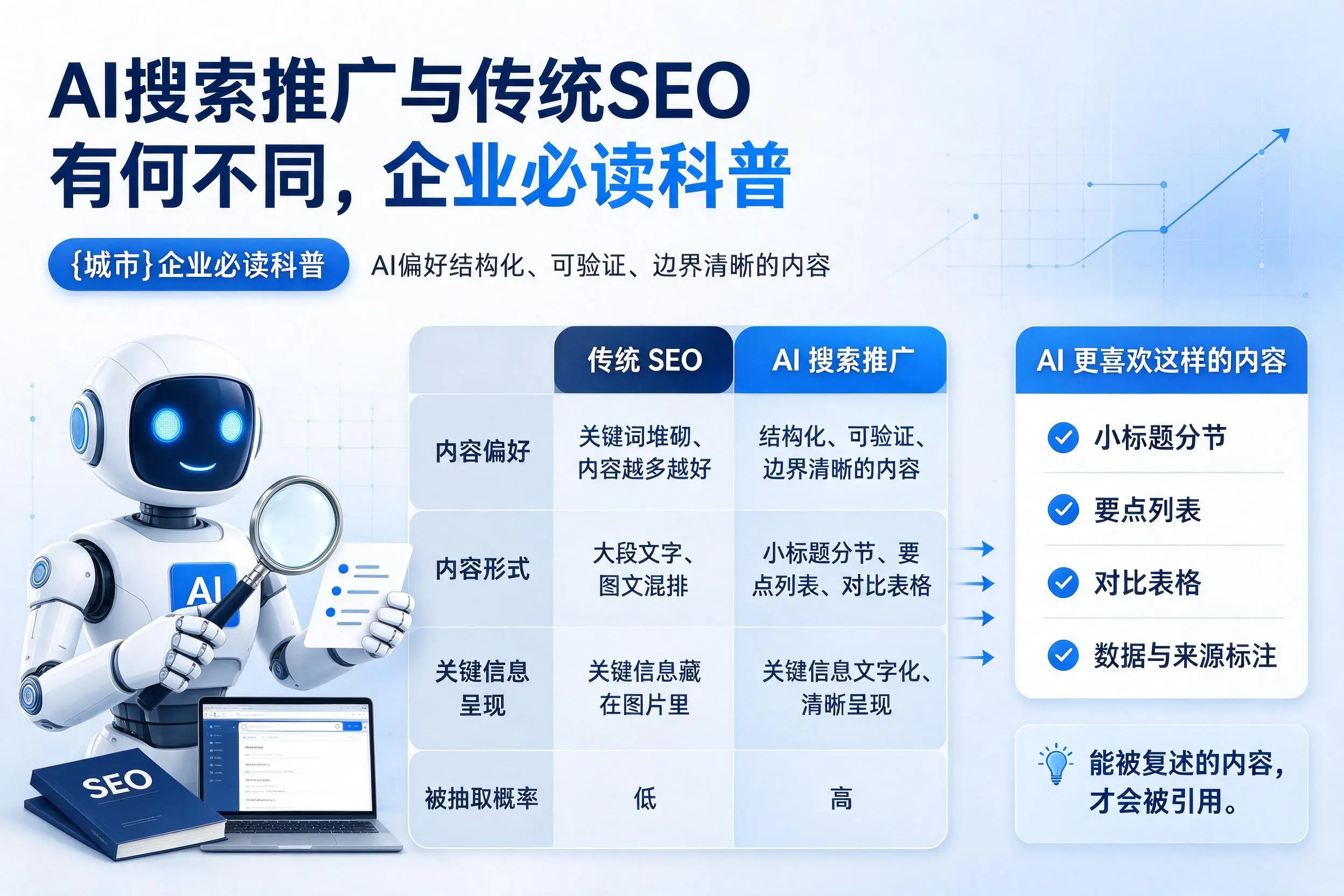 AI搜索推广与传统SEO有何不同,包头企业必读科普